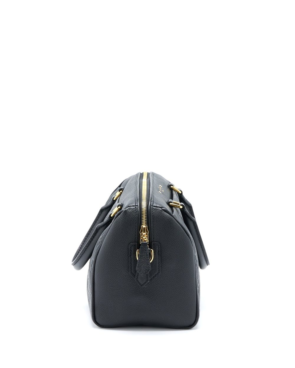 AAA Replica Louis Vuitton LV SPEEDY 25 BANDOULIERE MONOGRAM EMPREINTE BLACK GHW