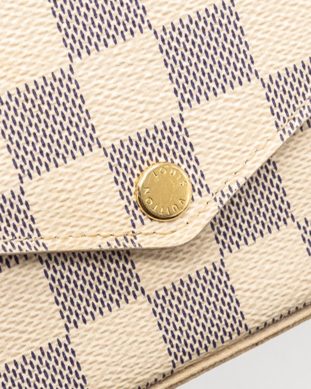 AAA Replica Louis Vuitton LV FELICIE POCHETTE DAMIER AZUR CANVAS GHW