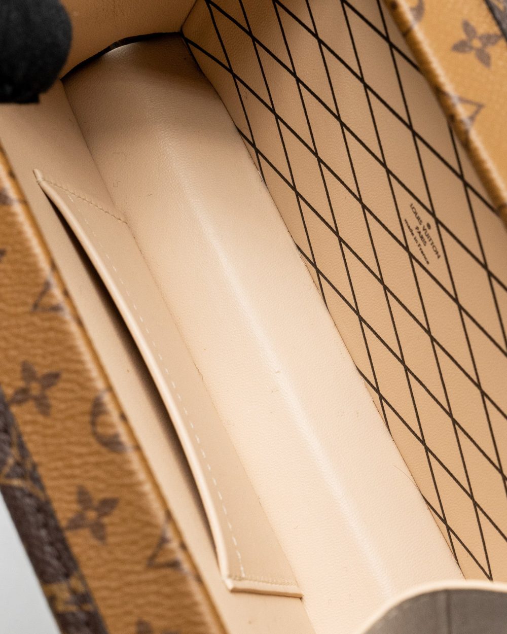AAA Replica Louis Vuitton LV PETITE MALLE MONOGRAM REVERSE CANVAS GHW