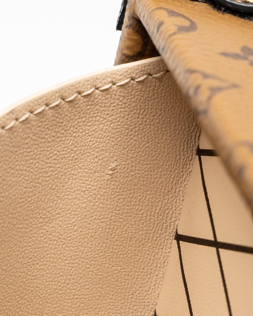 AAA Replica Louis Vuitton LV PETITE MALLE MONOGRAM REVERSE CANVAS GHW