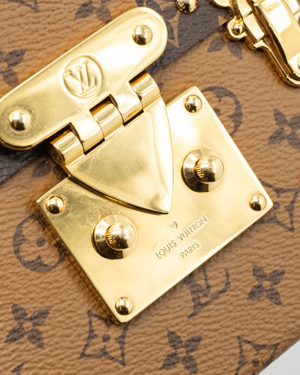 AAA Replica Louis Vuitton LV PETITE MALLE MONOGRAM REVERSE CANVAS GHW