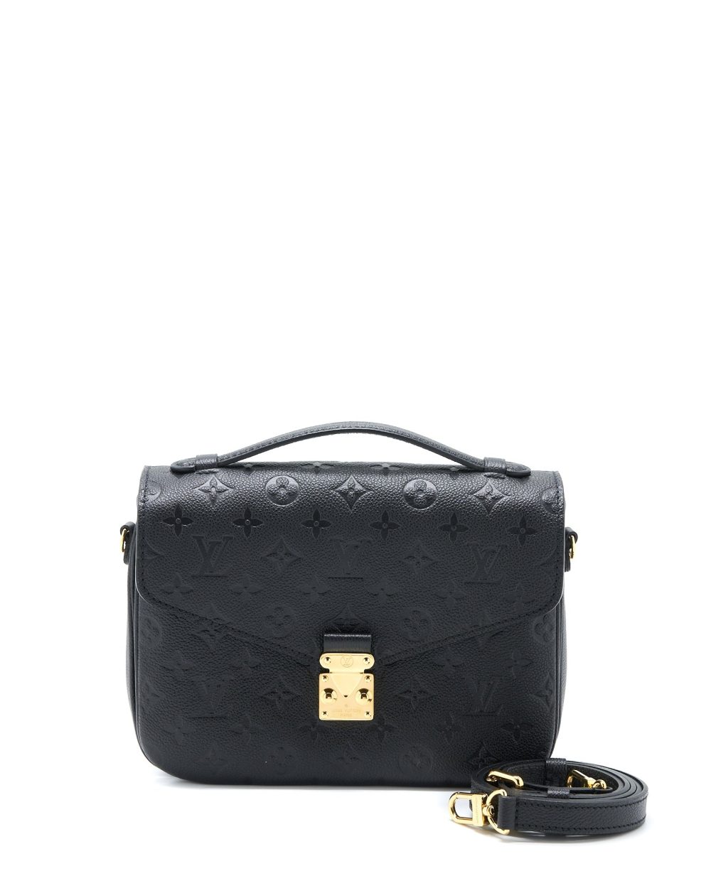AAA Replica Louis Vuitton LV POCHETTE METIS MONOGRAM EMPREINTE BLACK GHW (NEW VERSION)