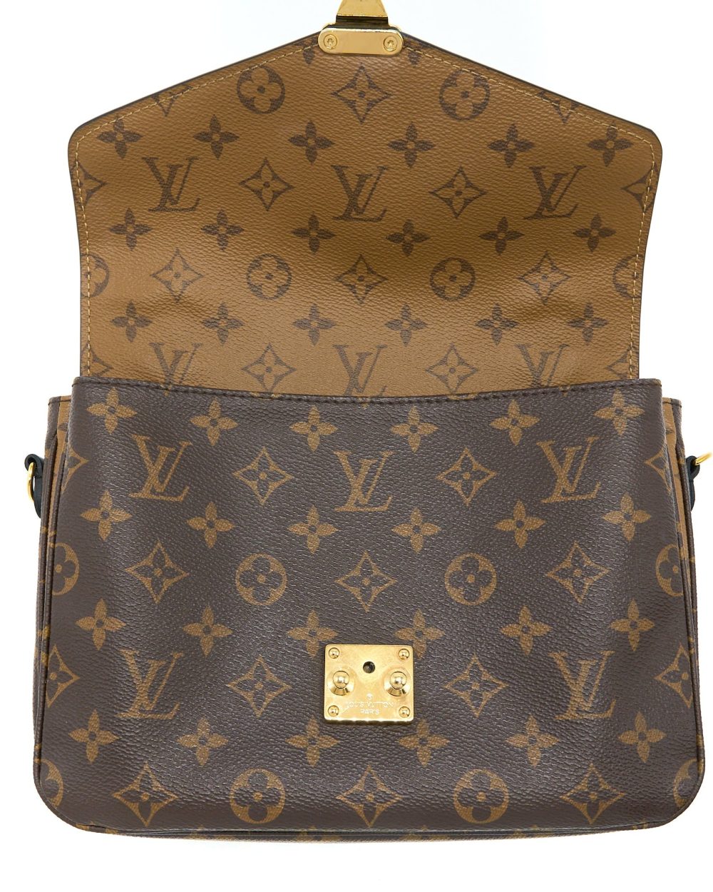AAA Replica Louis Vuitton LV POCHETTE METIS MONOGRAM REVERSE CANVAS GHW