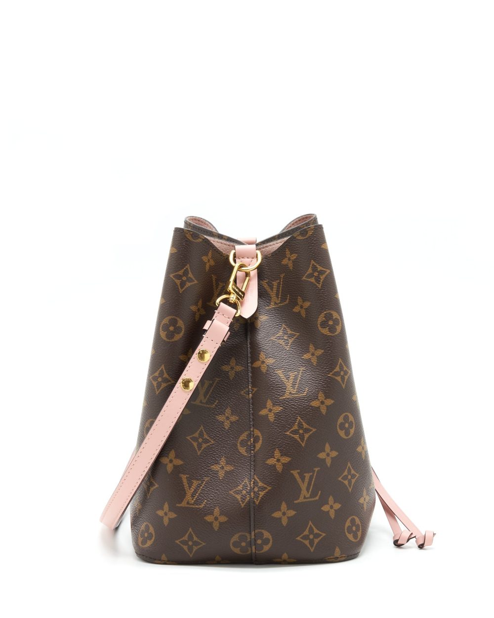 AAA Replica Louis Vuitton LV NEONOE MONOGRAM CANVAS PINK STRAP YEAR 2017