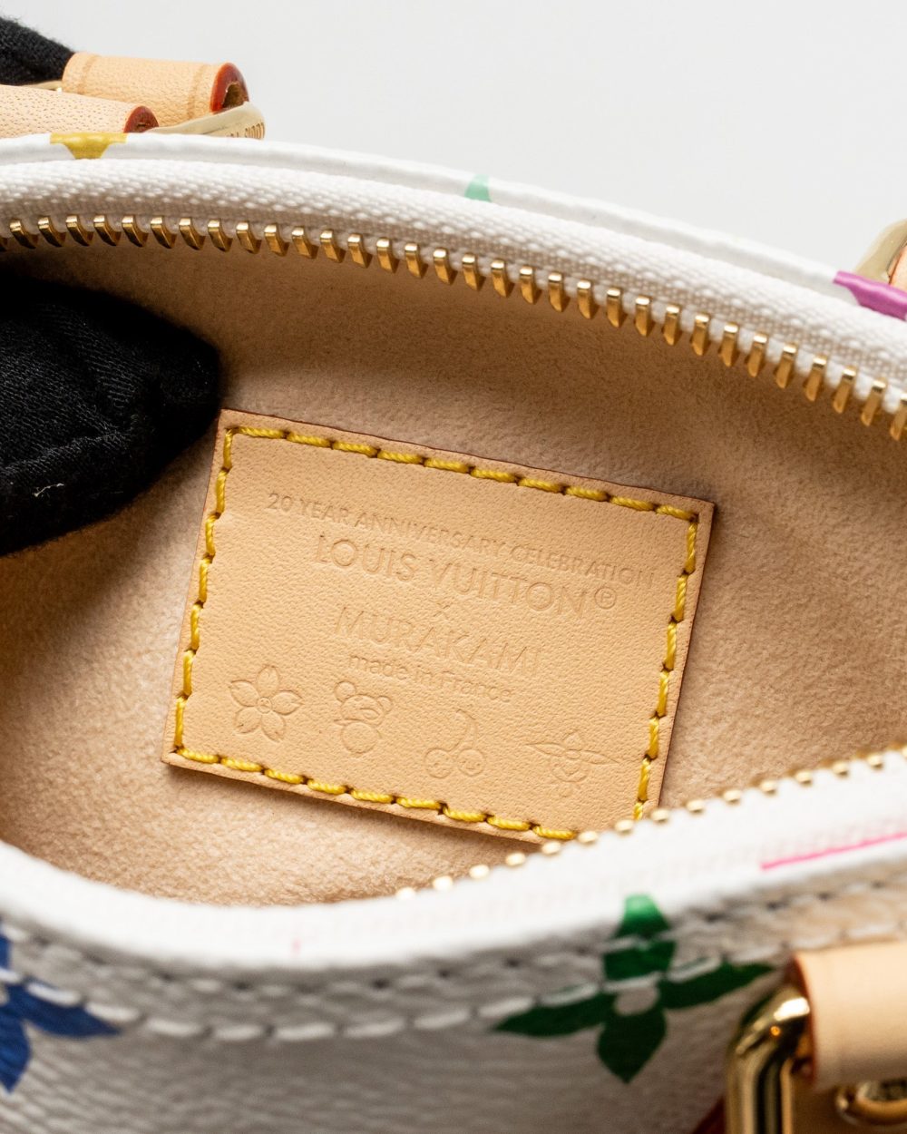 AAA Replica Louis Vuitton LV X TAKASHI MURAKAMI NANO SPEEDY MULTICOLOURED MONOGRAM CANVAS WHITE GHW