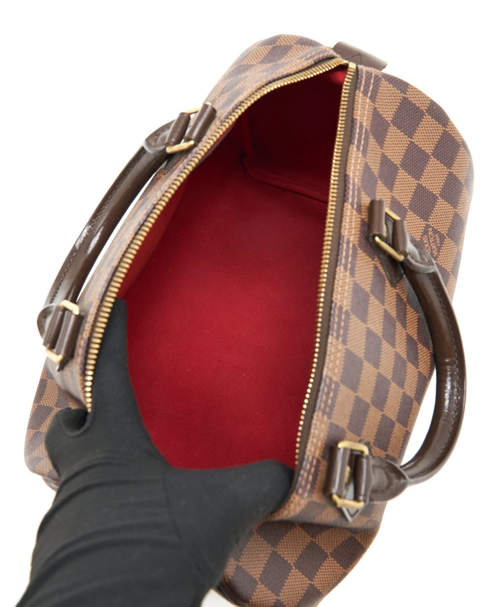 AAA Replica Louis Vuitton LV SPEEDY 30 DAMIER EBENE CANVAS