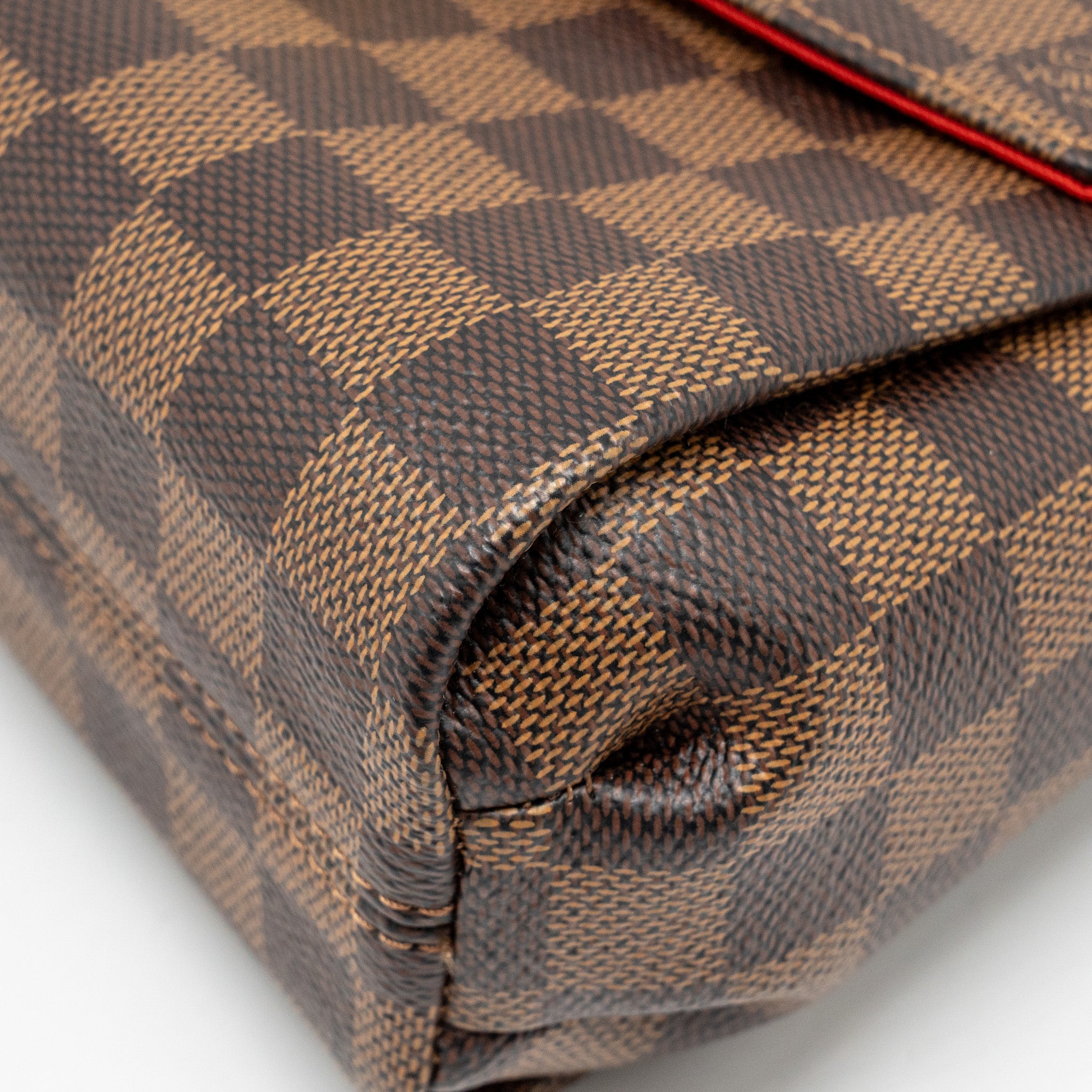 AAA Replica Louis Vuitton LV CROISETTE DAMIER EBENE GHW