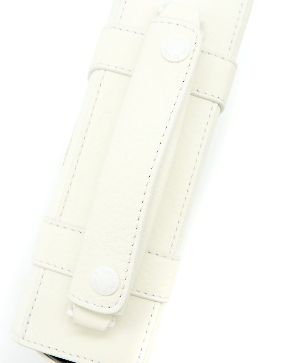 AAA Replica Louis Vuitton LV SCARECROW PRINTED FLAP BAG CALFSKIN WHITE WITH WHITE HARDWARE