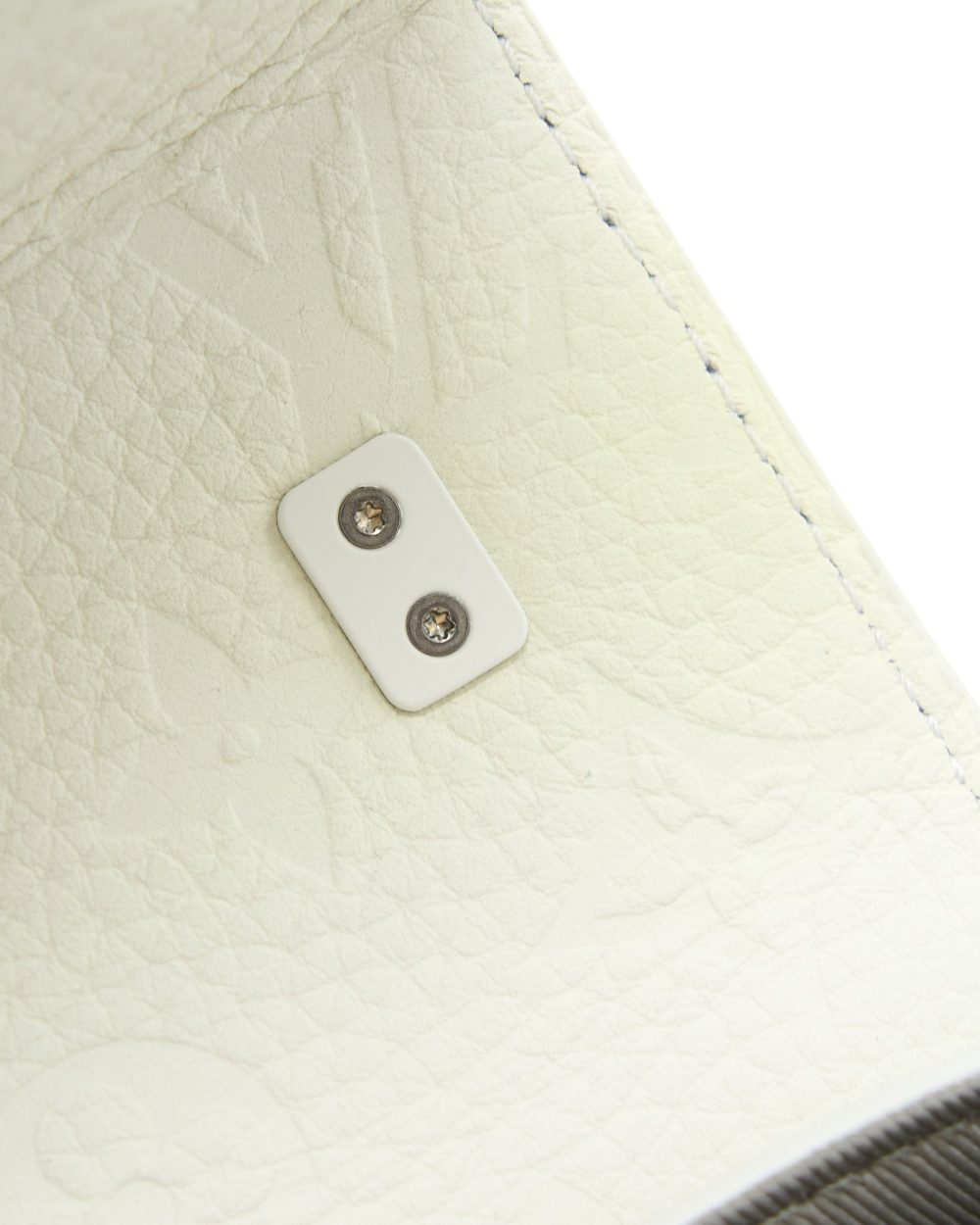 AAA Replica Louis Vuitton LV SCARECROW PRINTED FLAP BAG CALFSKIN WHITE WITH WHITE HARDWARE