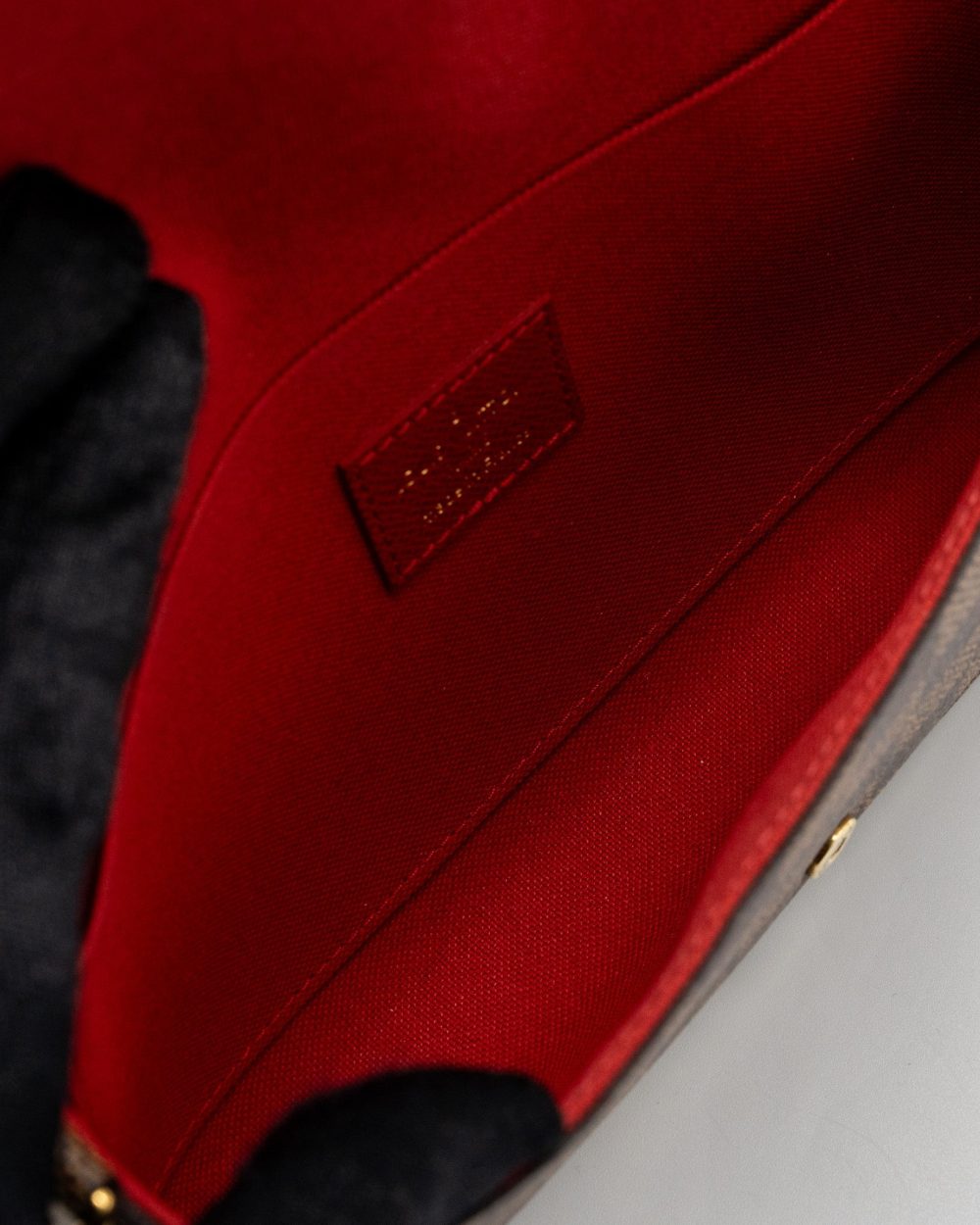 AAA Replica Louis Vuitton LV FELICIE POCHETTE DAMIER EBENE CANVAS GHW