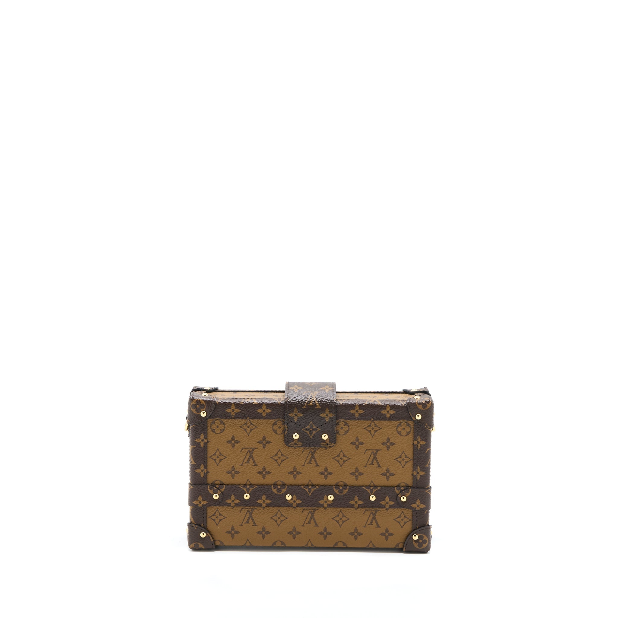 AAA Replica Louis Vuitton LV PETITE MALLE MONAGRAM REVERSE CANVAS GHW