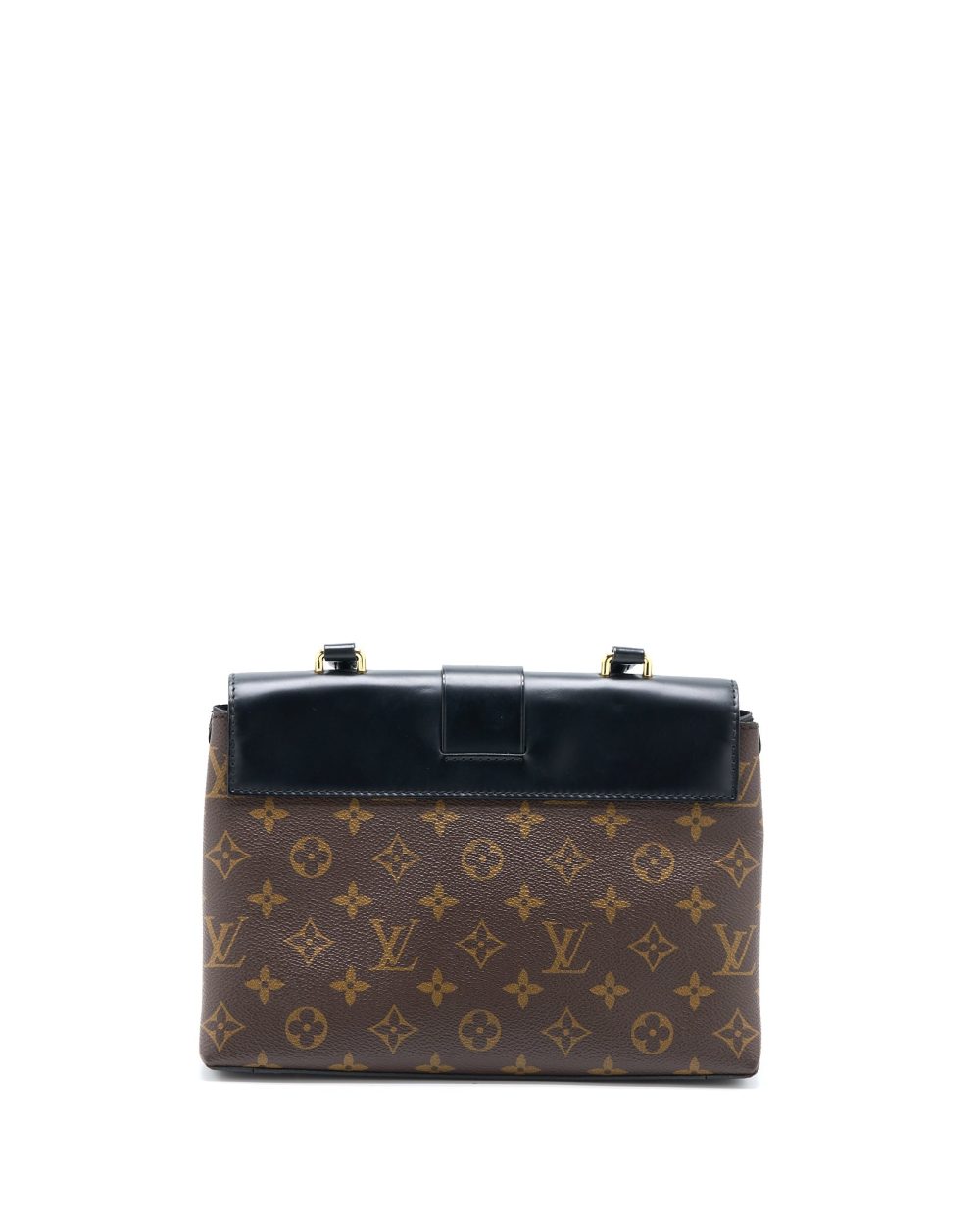 AAA Replica Louis Vuitton LV ONE HANDLE FLAP BAG MM MONOGRAM CANVAS/BLACK GHW