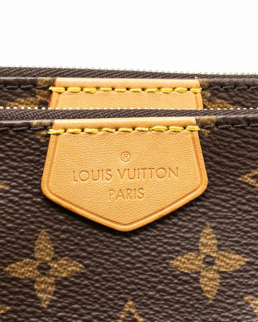 AAA Replica Louis Vuitton LV MULTI POCHETTE ACCESSORIES MONOGRAM CANVAS KHAKI GHW