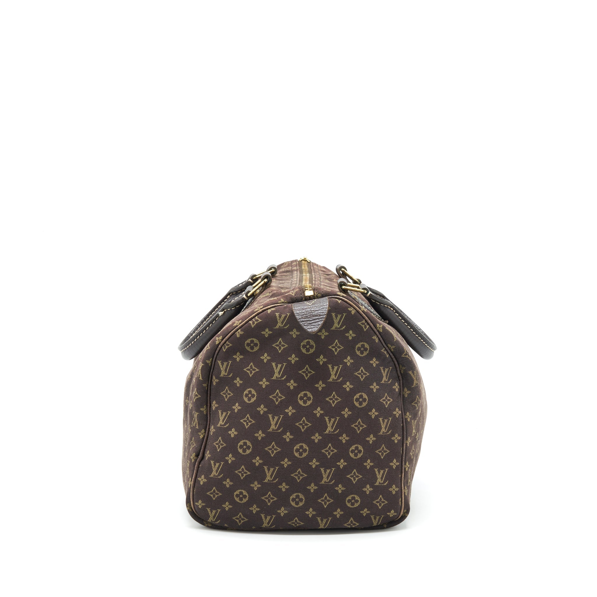 AAA Replica Louis Vuitton LV SPEEDY 30 MIN LIN MONOGRAM MINI BROWN GHW