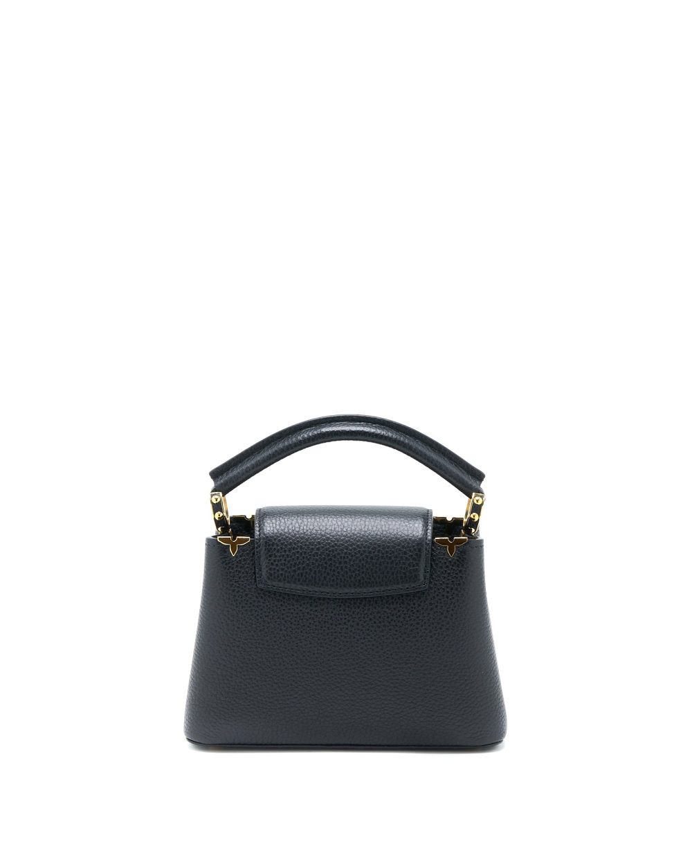 AAA Replica Louis Vuitton LV CAPUCINES MINI TAURILLON LIMITED EDITION BLACK GHW (NEW VERSION)
