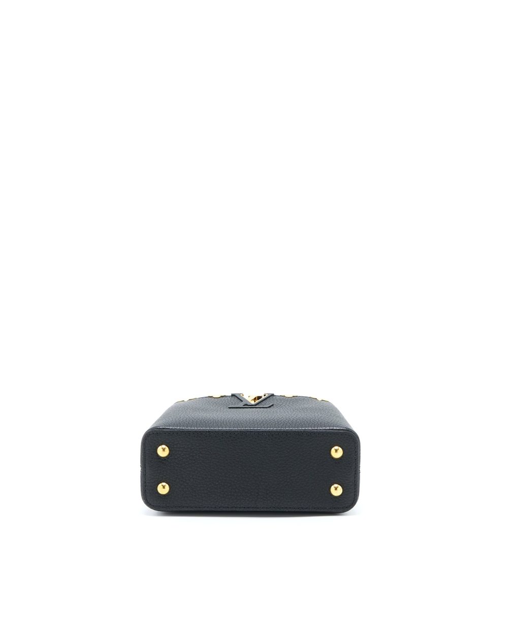 AAA Replica Louis Vuitton LV CAPUCINES MINI TAURILLON LIMITED EDITION BLACK GHW (NEW VERSION)