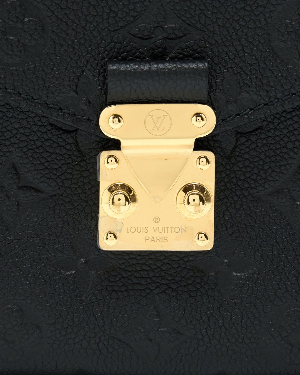 AAA Replica Louis Vuitton LV POCHETTE MÉTIS MONOGRAM EMPREINTE BLACK GHW