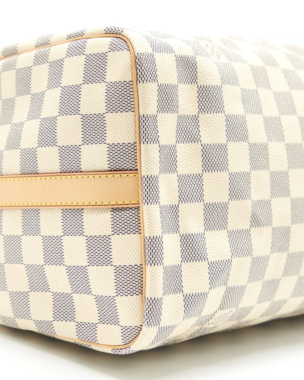 AAA Replica Louis Vuitton LV SPEEDY 30 WITH STRAP DAMIER AZUR CANVAS