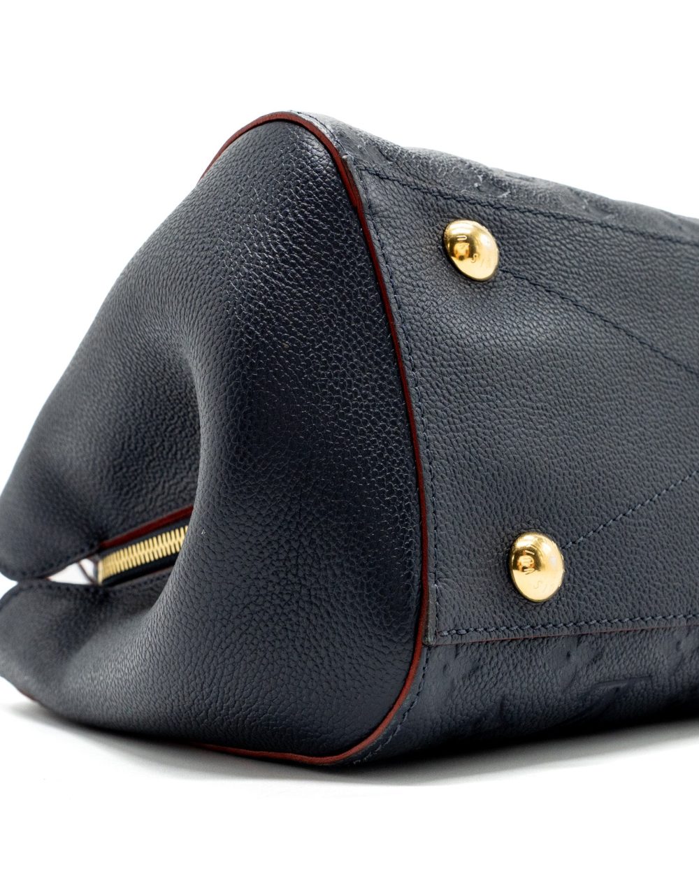 AAA Replica Louis Vuitton LV MONTAIGNE MM MONOGRAM EMPREINTE NAVY GHW