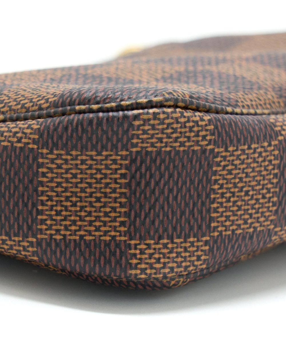 AAA Replica Louis Vuitton LV MINI POCHETTE ACCESSORIES DAMIER EBENE GHW