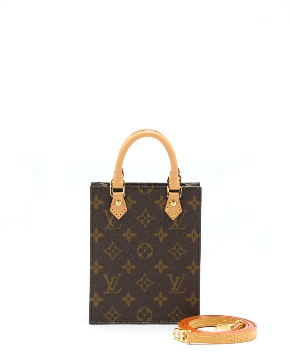 AAA Replica Louis Vuitton LV PETIT SAC PLAT MONOGRAM CANVAS GHW