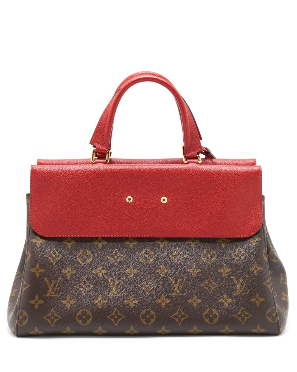AAA Replica Louis Vuitton LV VENUS BAG LEATHER/MONOGRAM CANVAS RED YEAR 2016