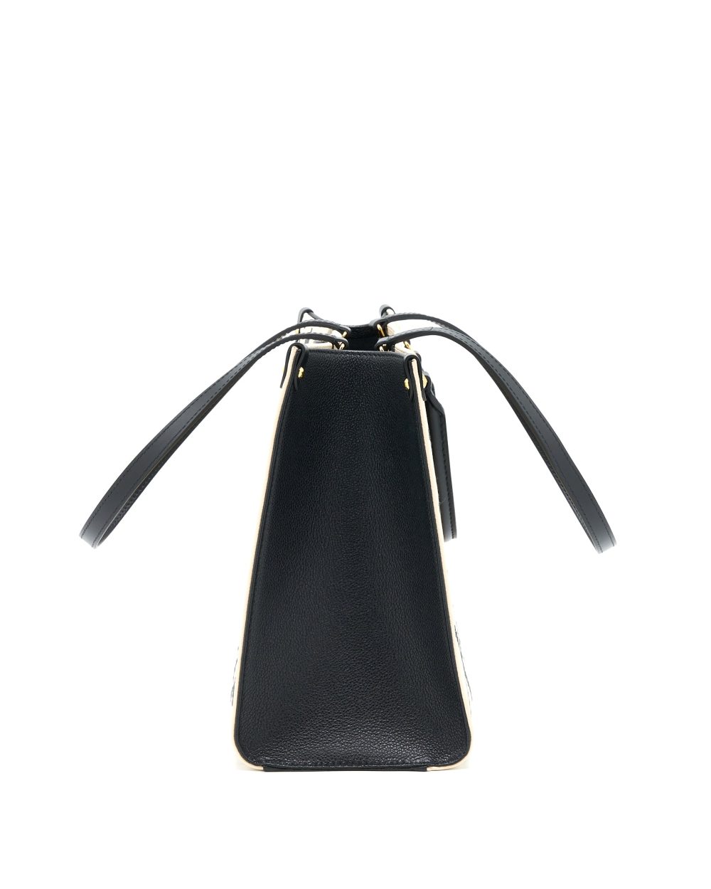 AAA Replica Louis Vuitton LV ONTHEGO MM EMPREINTE CREAM/ BLACK GHW (NEW VERSION)