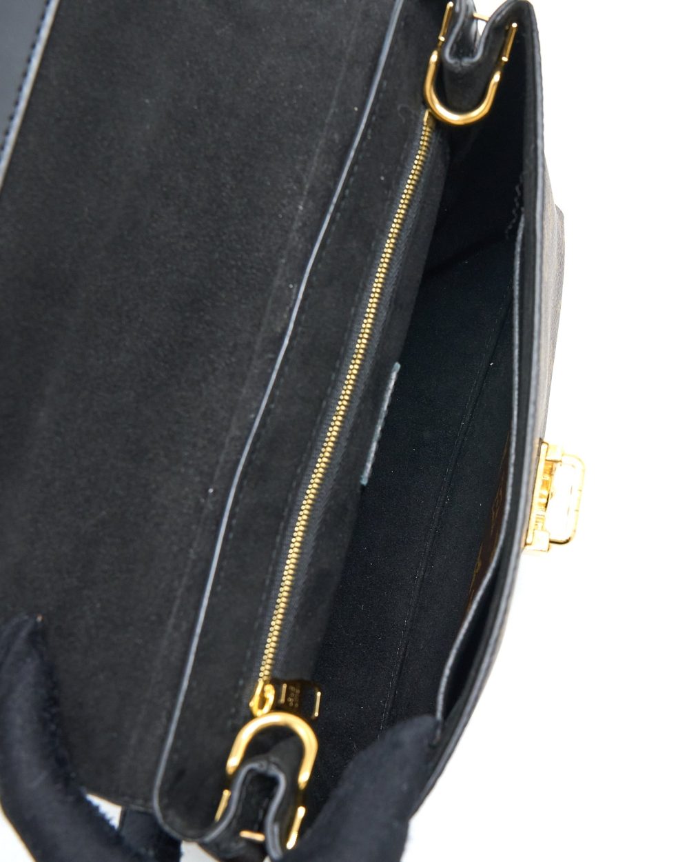 AAA Replica Louis Vuitton LV ONE HANDLE FLAP BAG MM MONOGRAM CANVAS/BLACK GHW