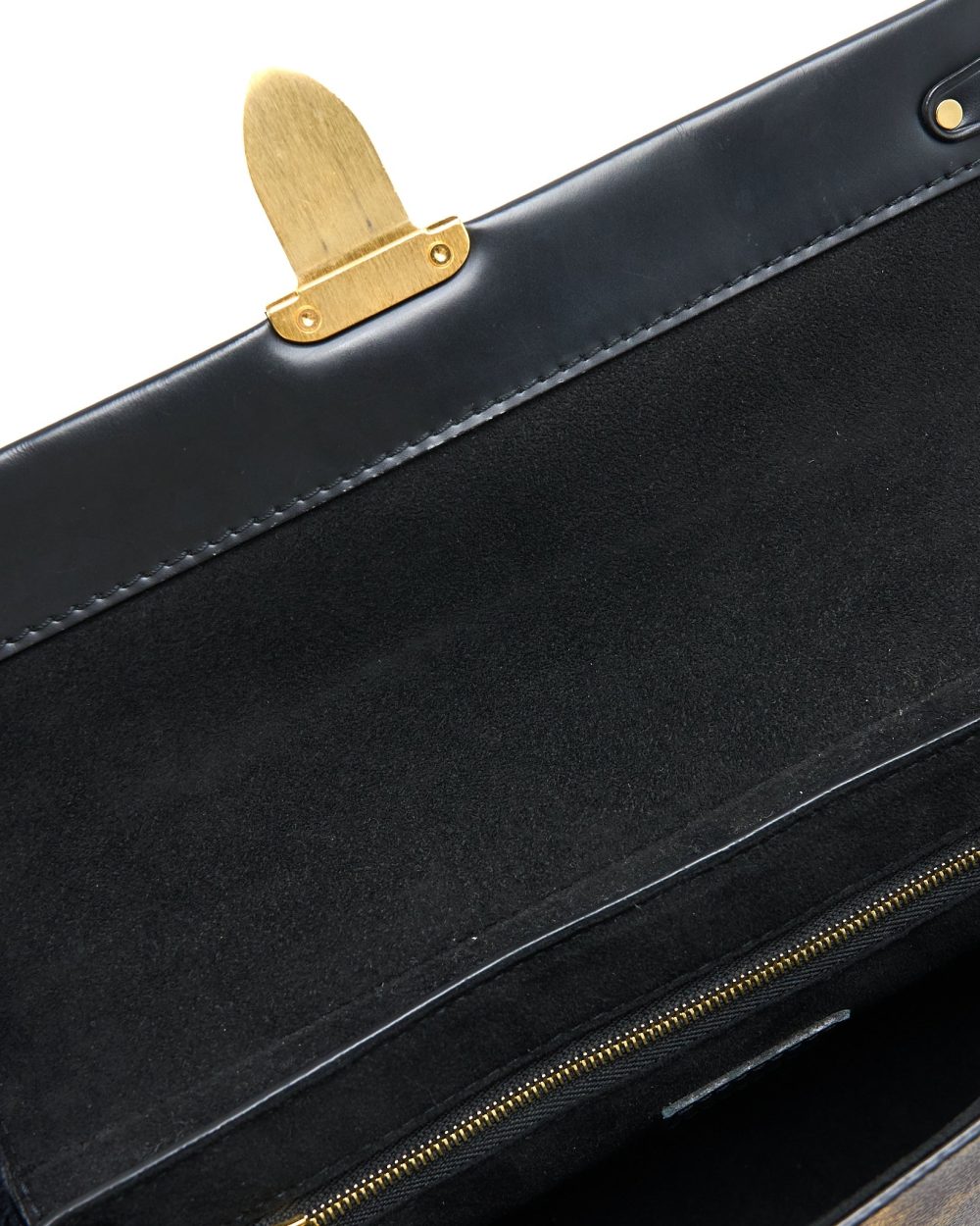 AAA Replica Louis Vuitton LV ONE HANDLE FLAP BAG MM MONOGRAM CANVAS/BLACK GHW