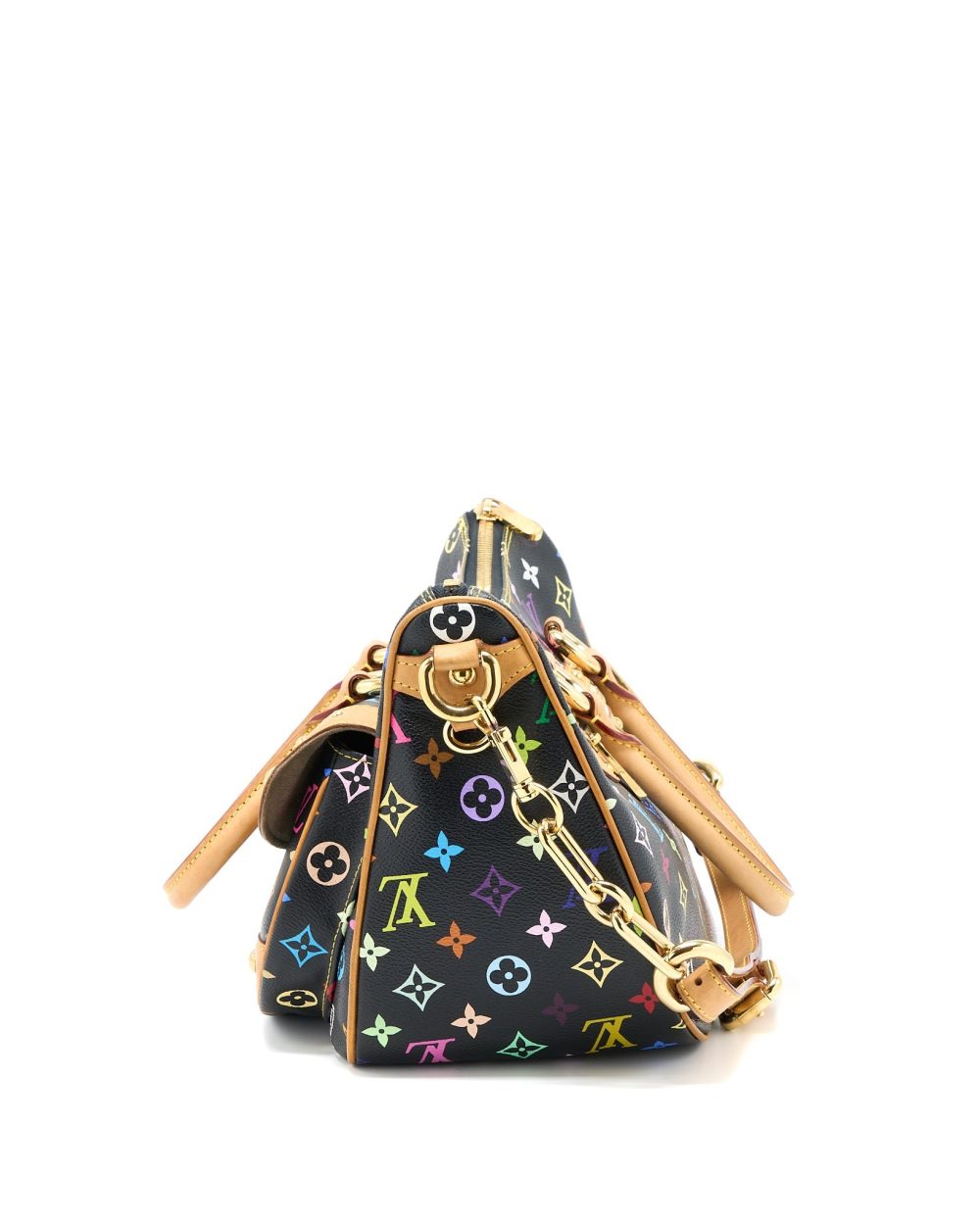 AAA Replica Louis Vuitton LV RITA BAG MULTICOLOUR MONOGRAM CANVAS BLACK GHW
