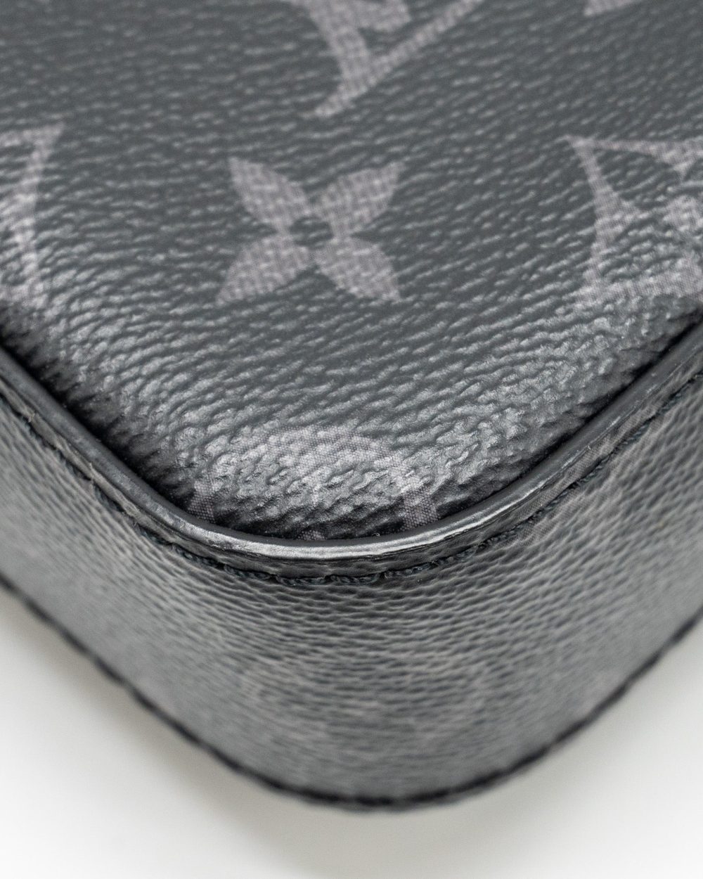 AAA Replica Louis Vuitton LV TRIO MESSANGER MONOGRAM ECLIPSE CANVAS BLACK/GREY WITH BLACK HARDWARE