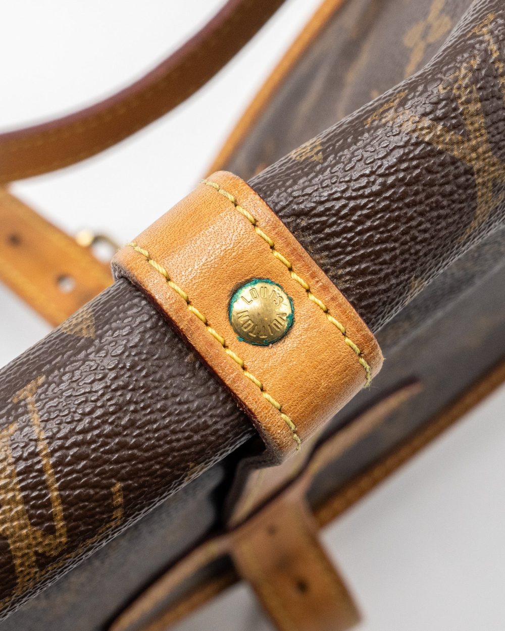 AAA Replica Louis Vuitton LV VINTAGE SAUMUR BAG MONOGRAM CANVAS GHW