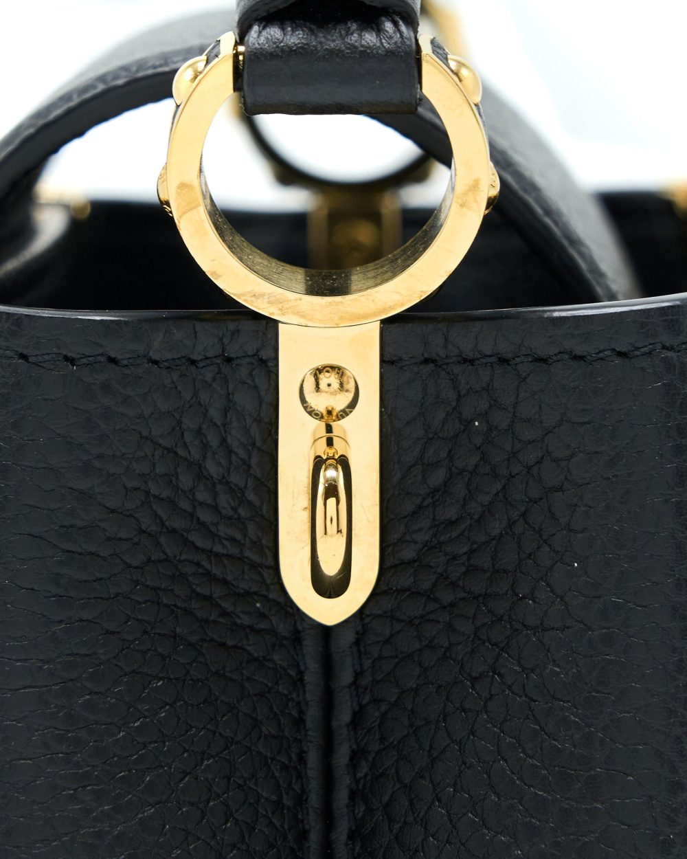AAA Replica Louis Vuitton LV CAPUCINES MINI TAURILLON LIMITED EDITION BLACK GHW (NEW VERSION)