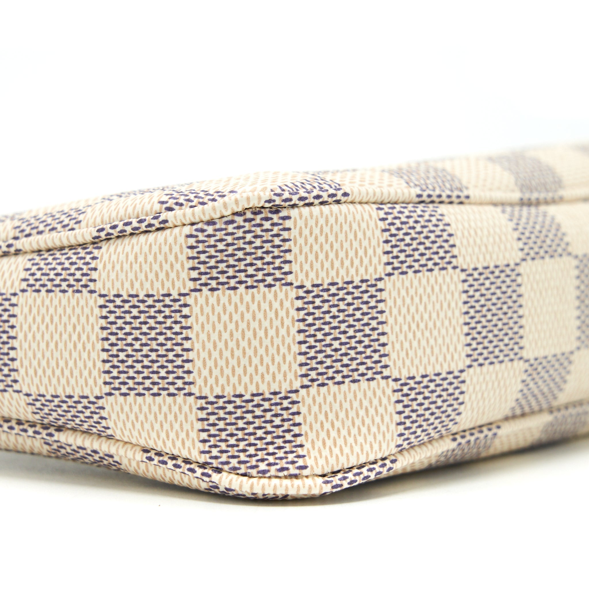 AAA Replica Louis Vuitton LV POCHETTE ACCESSORIES DAMIER AZUR CANVAS GHW