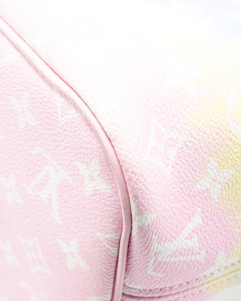 AAA Replica Louis Vuitton LV NEVERFULL MM ESCAL GIANT CANVAS PASTEL PINK SHW