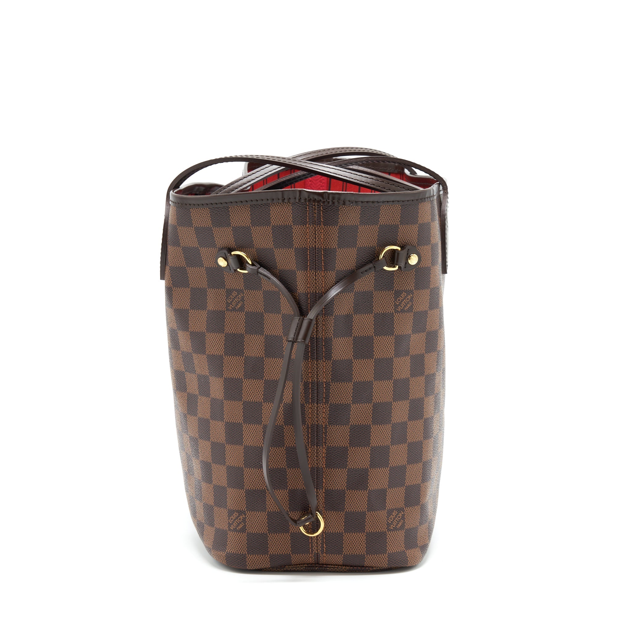 AAA Replica Louis Vuitton LV NEVERFULL MM DAMIER EBENE GHW