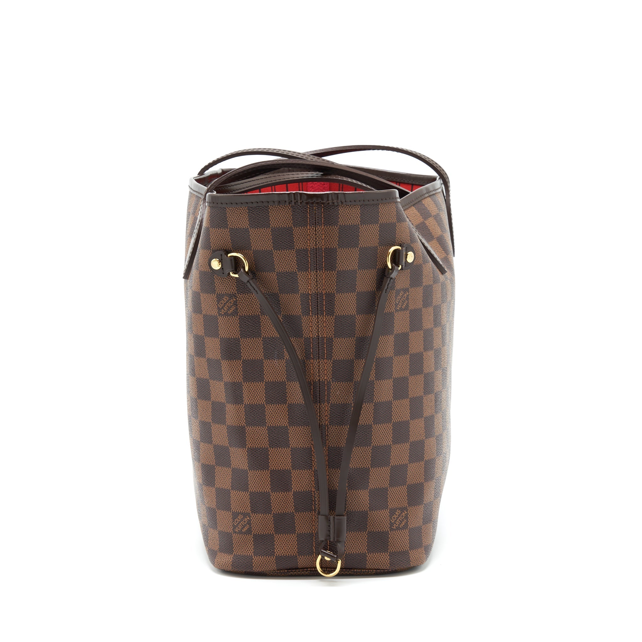 AAA Replica Louis Vuitton LV NEVERFULL MM DAMIER EBENE GHW