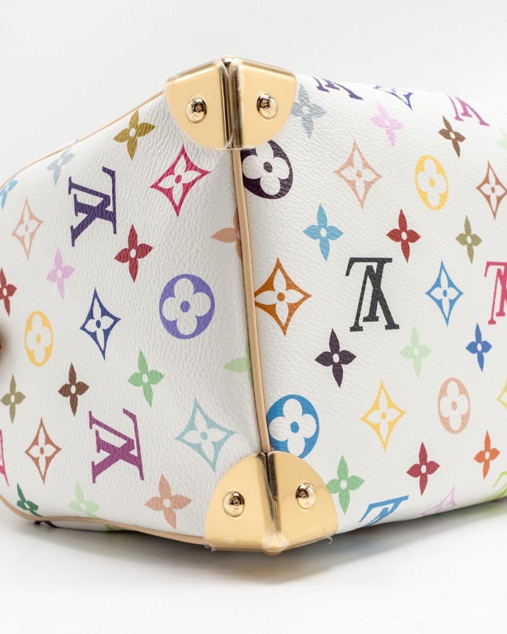 AAA Replica Louis Vuitton LV LV X TM SPEEDY BANDOULIÈRE 25 MONOGRAM CANVAS WHITE/ MULTICOLOUR GHW