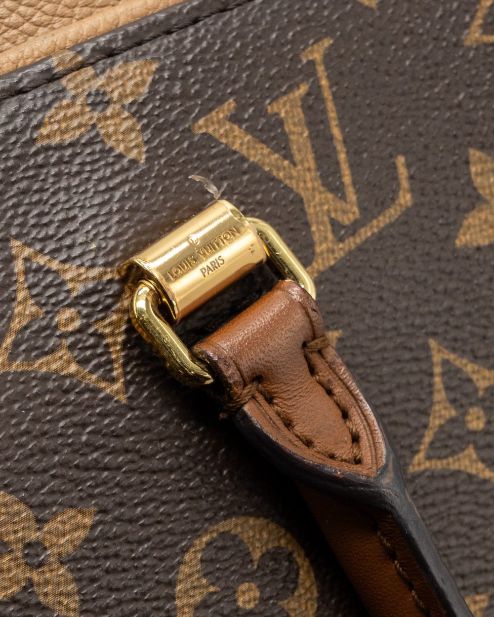 AAA Replica Louis Vuitton LV PALLAS MONOGRAM CANVAS SESAME GHW
