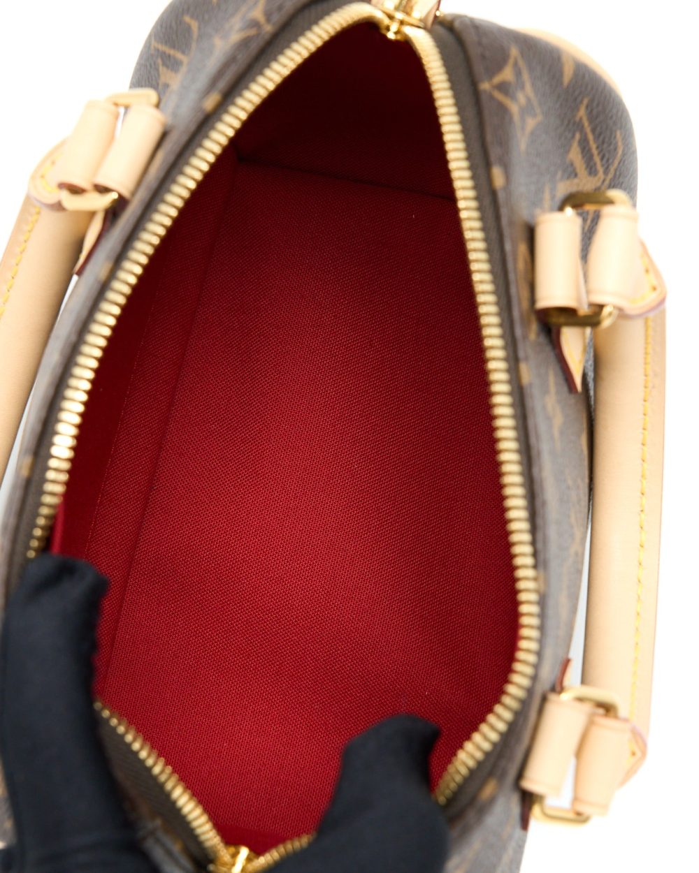 AAA Replica Louis Vuitton LV SPEEDY BANDOULIERE 20 MONOGRAM CANVAS WITH FUCHSIA STRAP