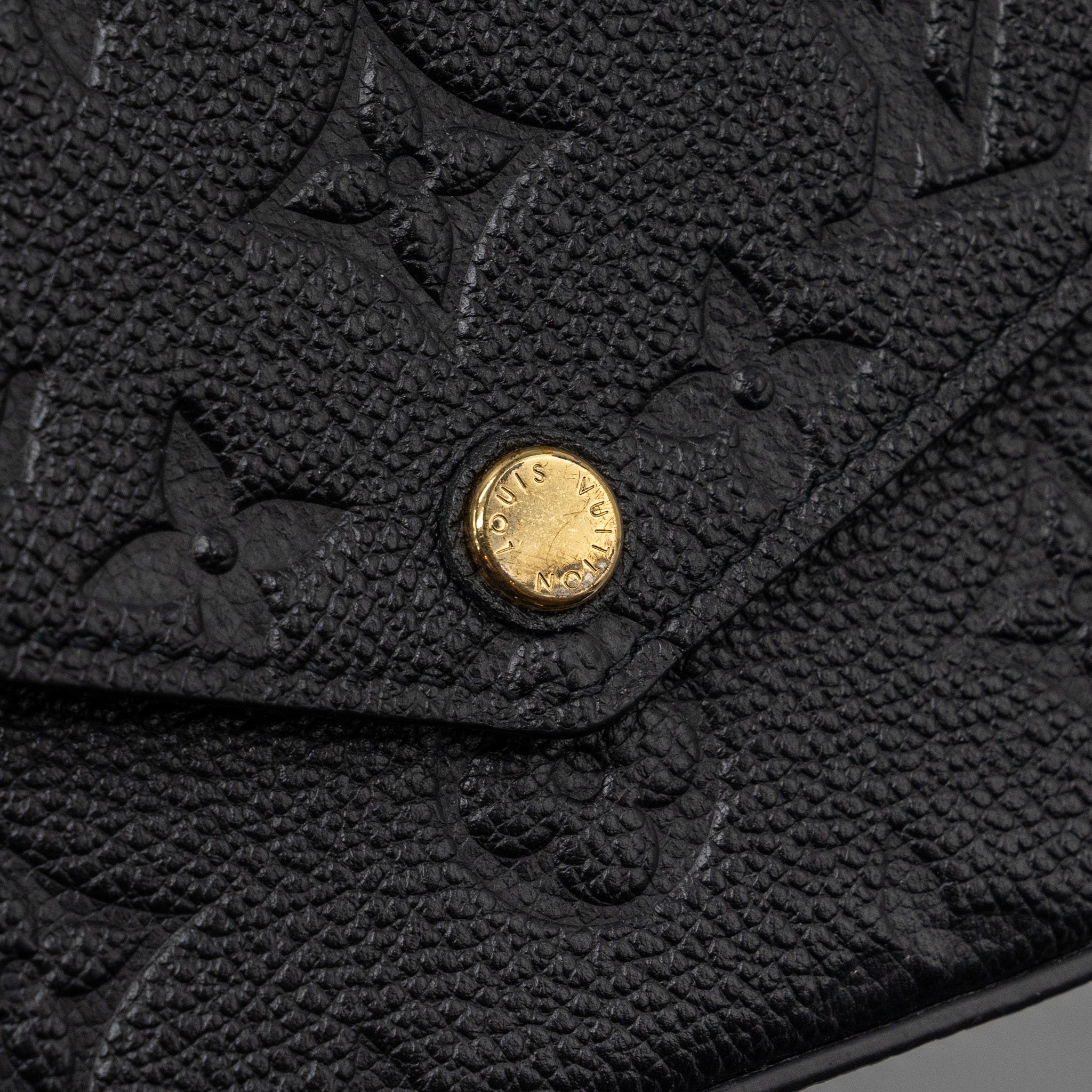 AAA Replica Louis Vuitton LV FELICIE POCHETTE MONOGRAM EMPREINTE BLACK GHW(NEW VERSION)