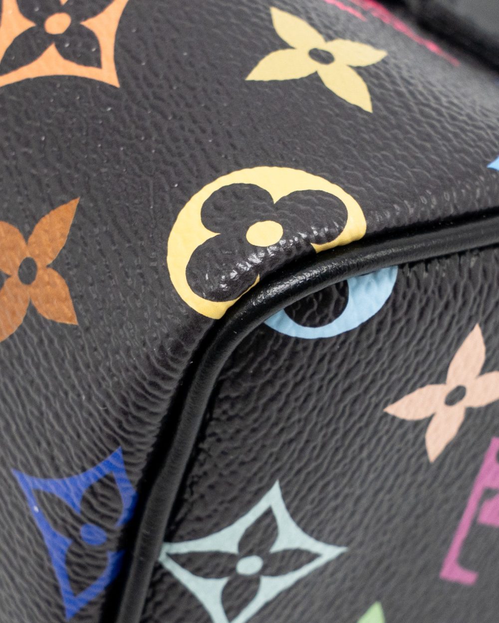 AAA Replica Louis Vuitton LV X TAKASHI MURAKAMI NANO SPEEDY MULTICOLOURED MONOGRAM CANVAS BLACK SHW