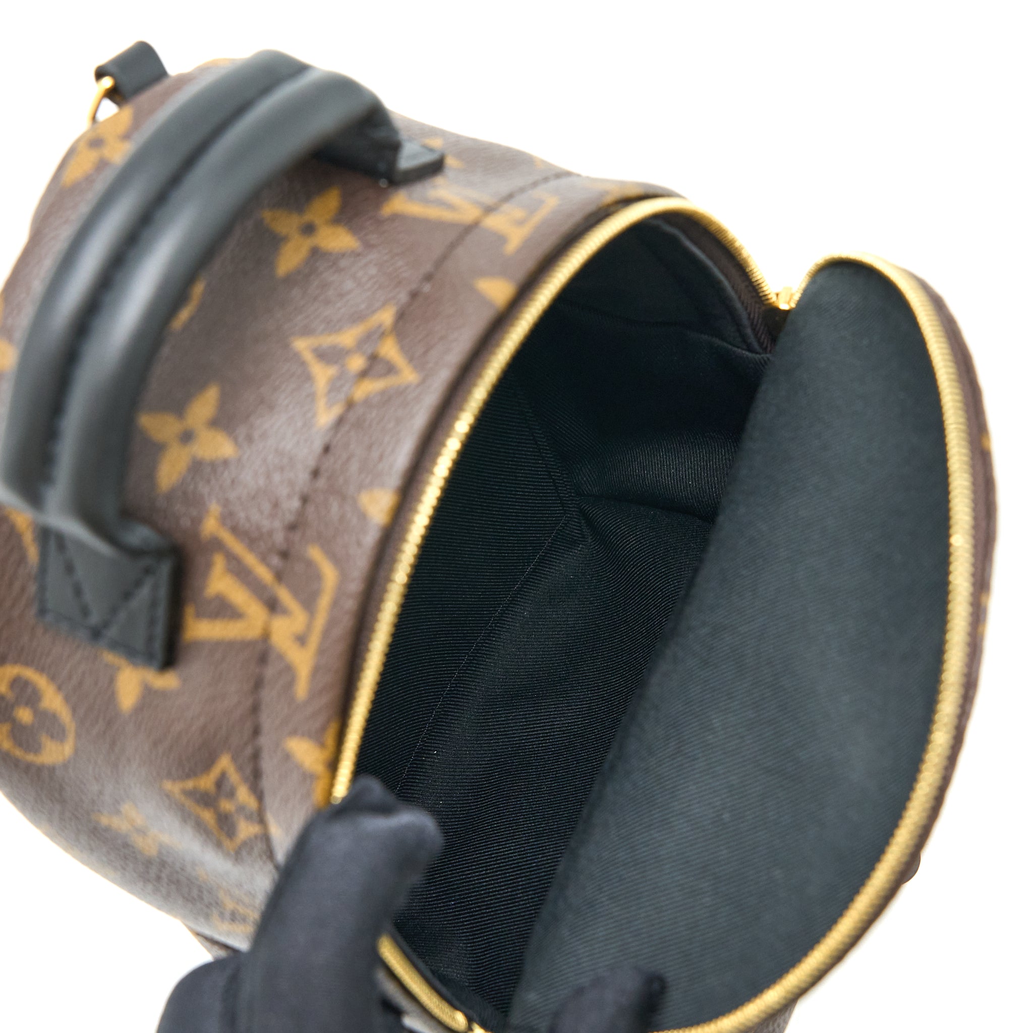 AAA Replica Louis Vuitton LV PALM SPRING MINI BACKPACK MONOGRAM CANVAS GHW (NEW VERSION)
