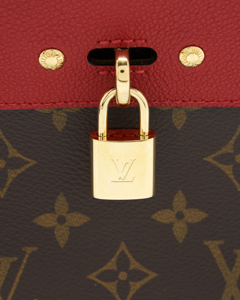 AAA Replica Louis Vuitton LV VENUS BAG LEATHER/MONOGRAM CANVAS RED YEAR 2016