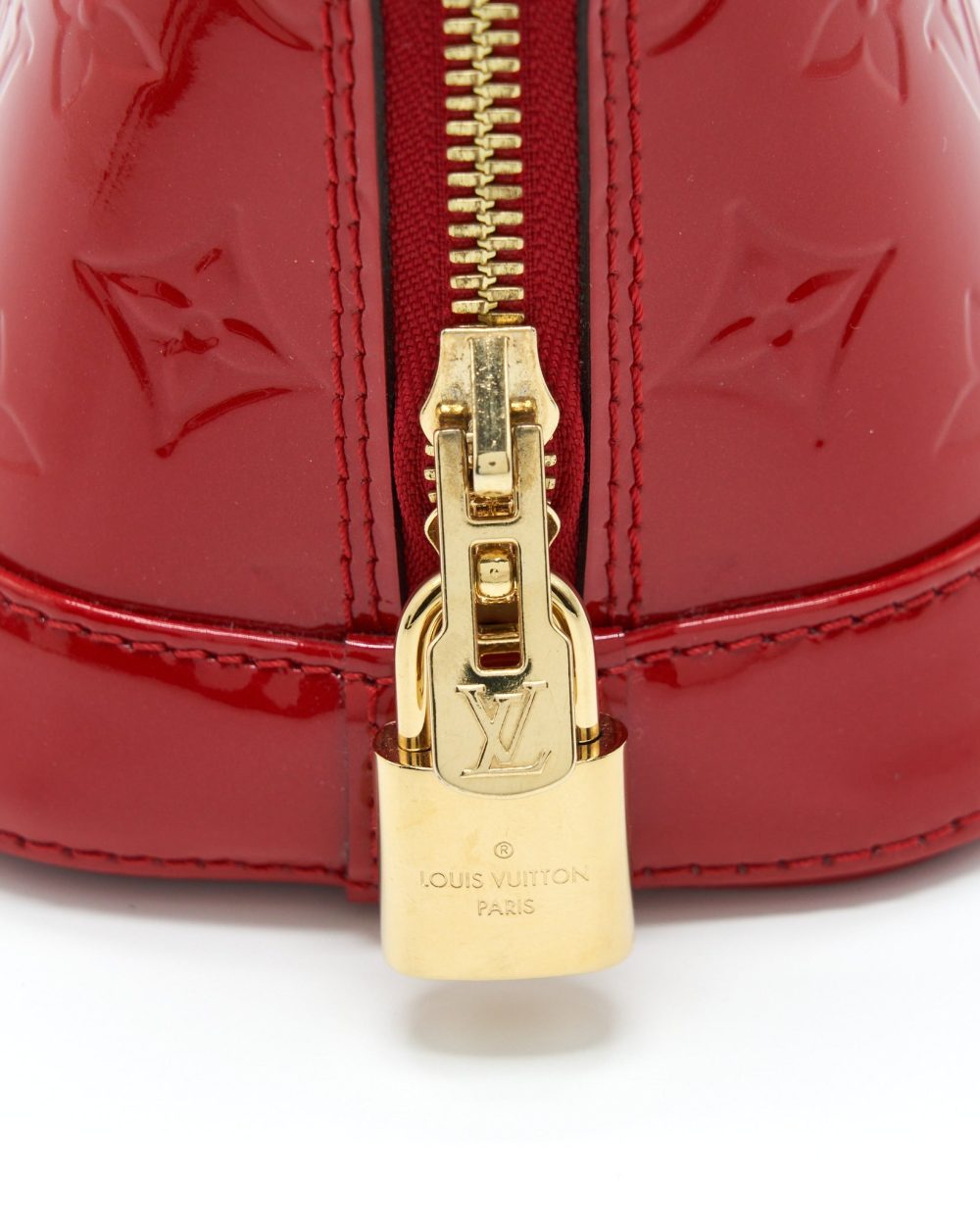 AAA Replica Louis Vuitton LV ALMA BB PATENT RED WITH GHW