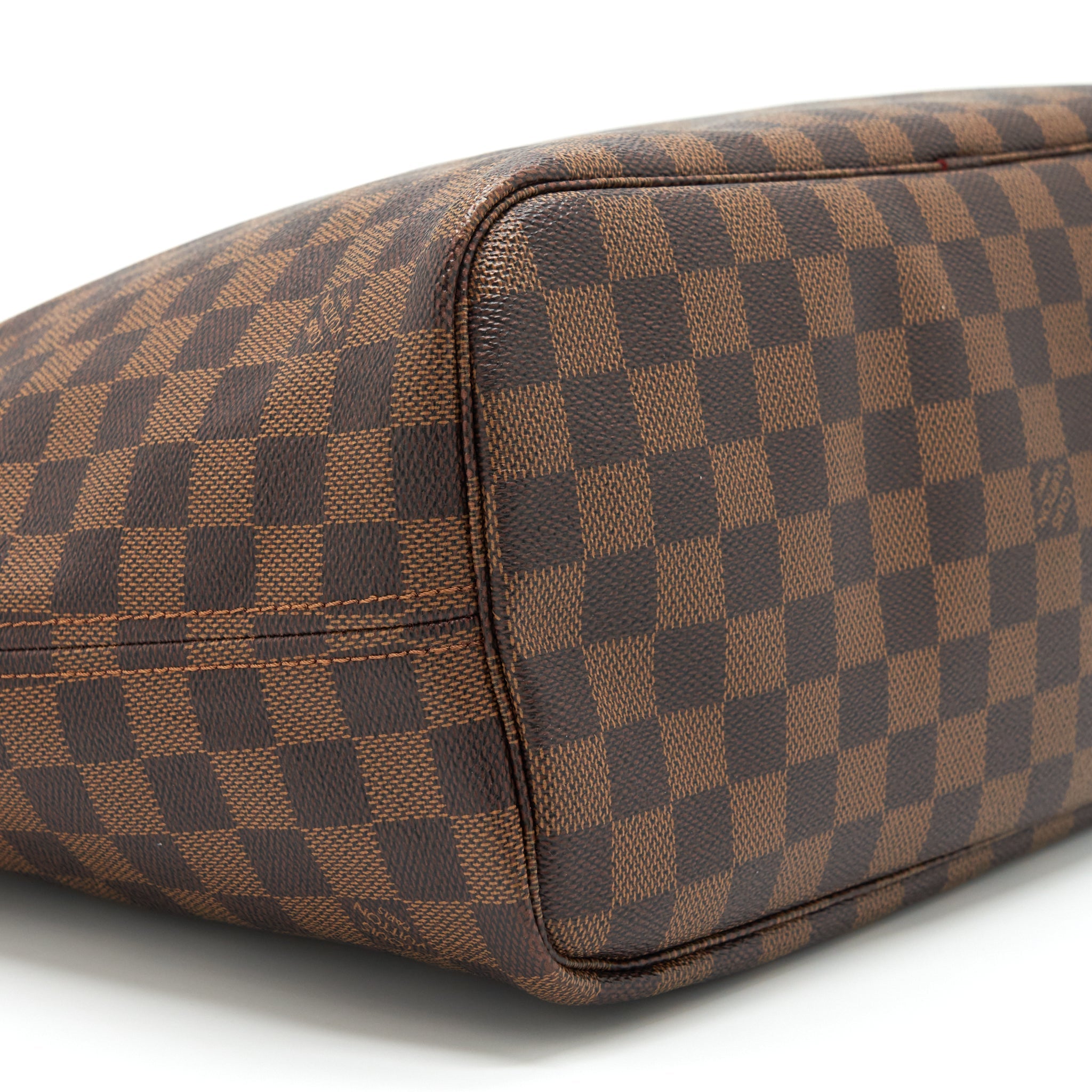 AAA Replica Louis Vuitton LV NEVERFULL MM DAMIER EBENE GHW