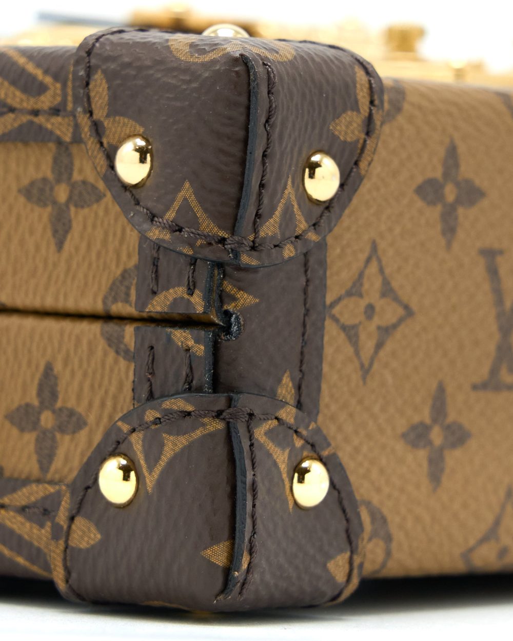 AAA Replica Louis Vuitton LV PETITE MALLE MONAGRAM REVERSE CANVAS GHW