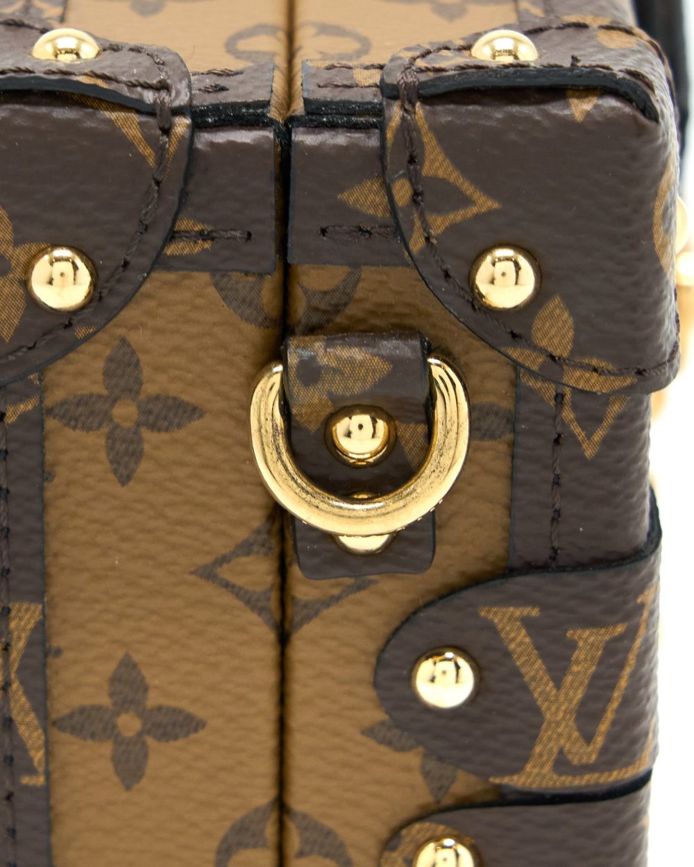 AAA Replica Louis Vuitton LV PETITE MALLE MONAGRAM REVERSE CANVAS GHW