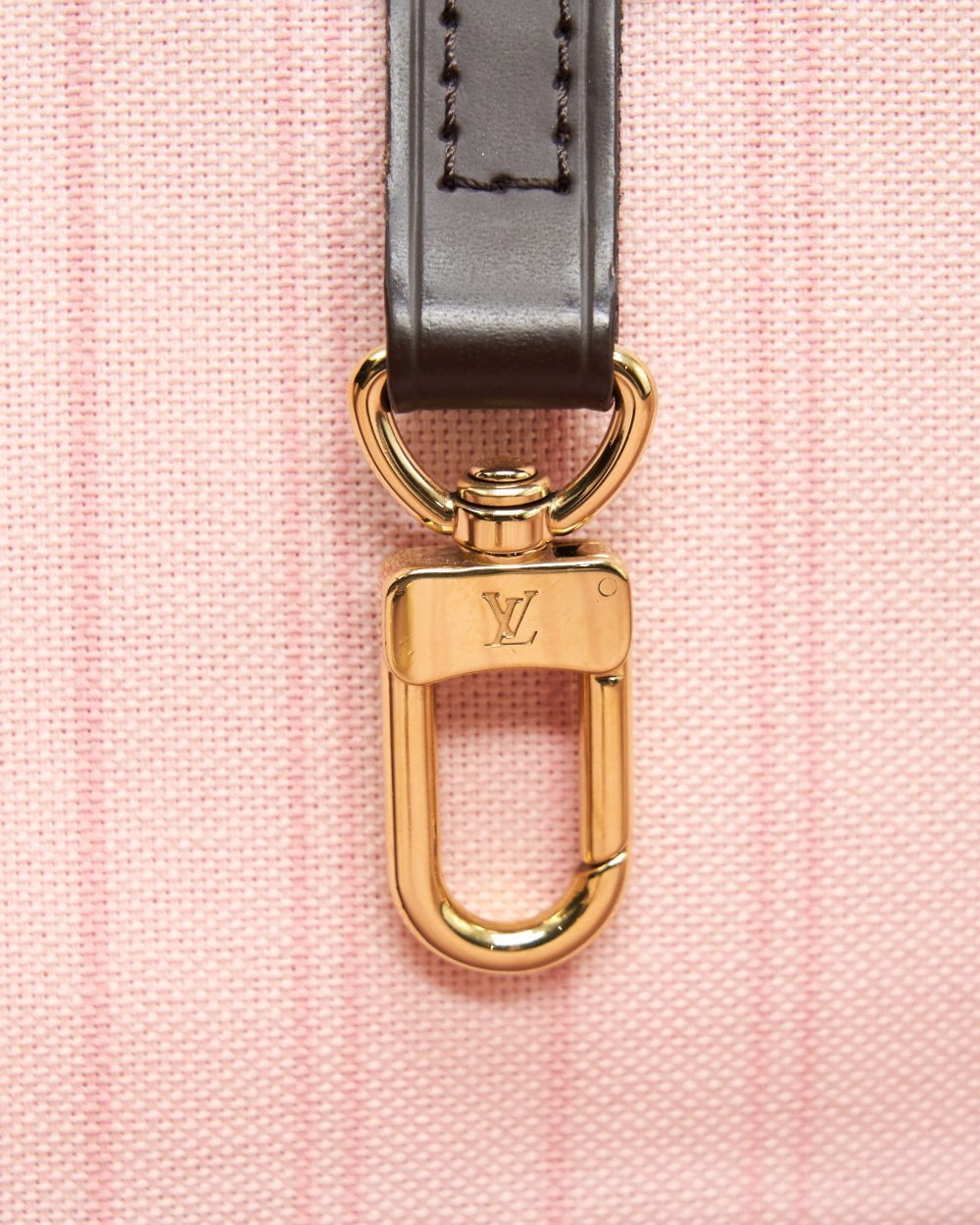 AAA Replica Louis Vuitton LV NEVERFULL MM DAMIER EBENE ROSE BALLERINE GHW