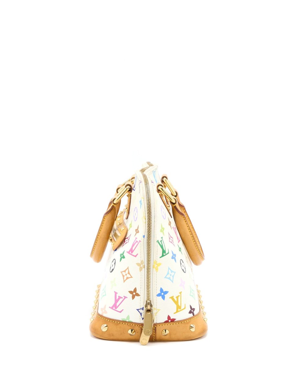 AAA Replica Louis Vuitton LV ALMA BAG MONOGRAM CANVAS WHITE/MULTICOLOURED GHW